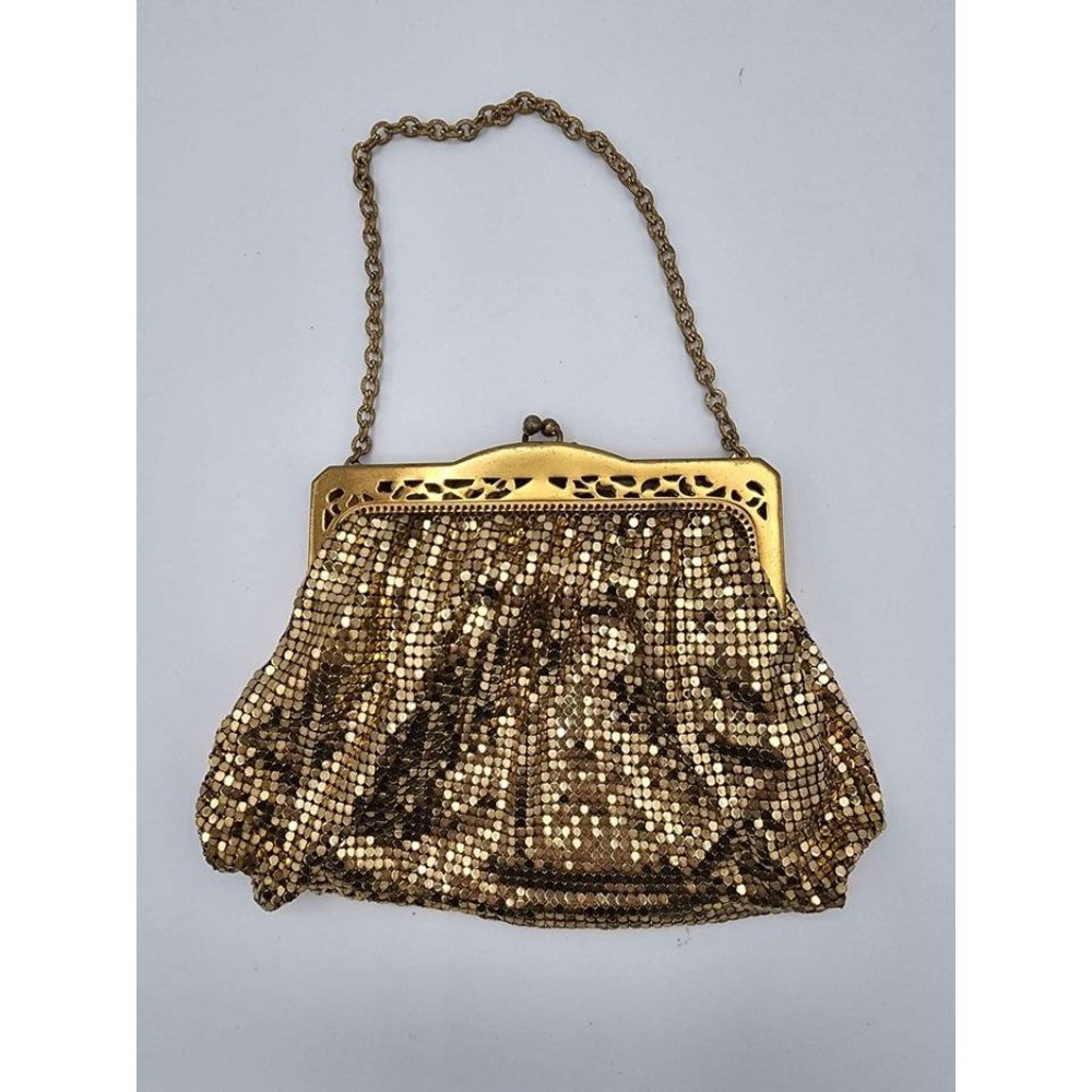 Gorgeous Gold Whiting & Davis Mesh Handbag